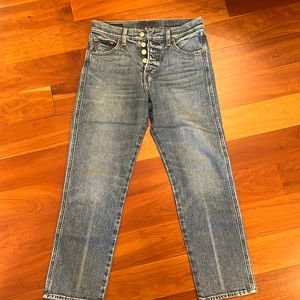 Lucky Brand button fly crop jeans